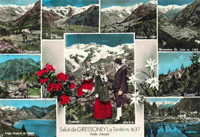 Gressoney Fondorvalle S Anna Orsia Castello Lago Gabiet Laghetto Costumi