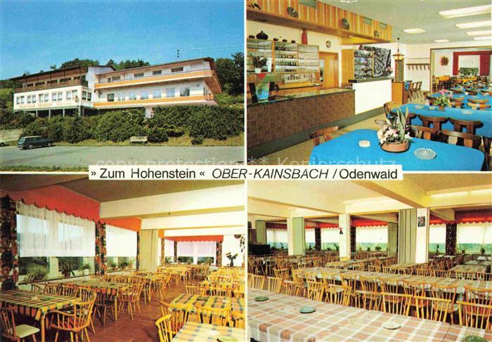 Ober-Kainsbach Reichelsheim Gasthaus Zum Hohenstein Gastraeume Speisesaal