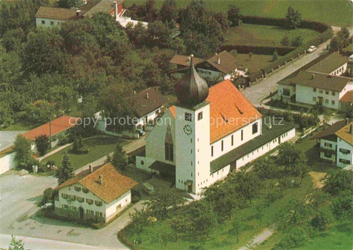 Feilnbach Pfarrkirche Herz Jesu Fliegeraufnahme
