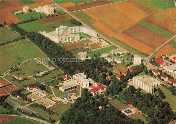 Bad Windsheim Kurzentrum und Parkanlagen Fliegeraufnahme