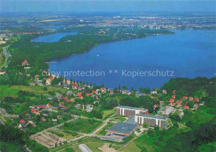 SCHWERIN  Mecklenburg Fliegeraufnahme mit Hotel Fritz Reuter