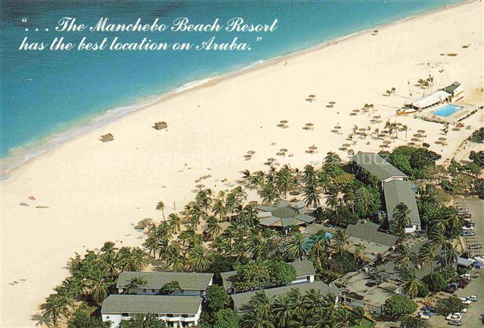 Aruba Niederlaendische Antillen Manchebo Beach Fliegeraufnahme