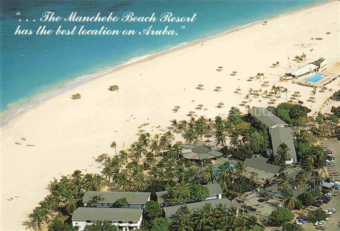 Aruba Niederlaendische Antillen Manchebo Beach Fliegeraufnahme