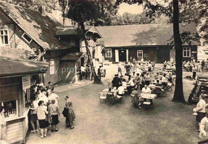 Lehde Luebbenau Spreewald HO Gaststaette Froehlicher Hecht Gartenwirtschaft