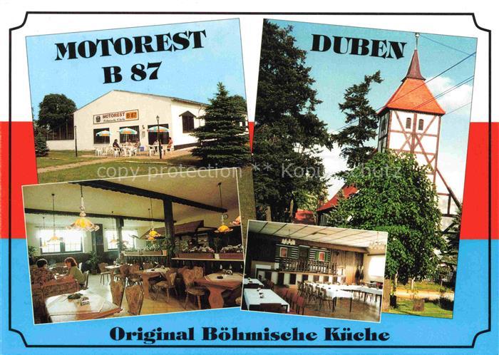 Duben Motorest B 87 Gastraum Saal Turm