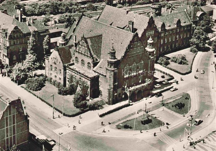 POZNAN Posen PL Uniwersystet im Adama Mickiewicza Fliegeraufnahme