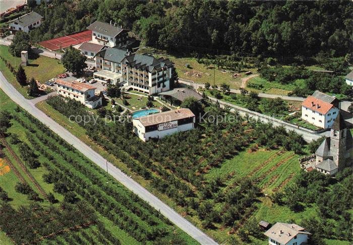 Morter Vinschgau IT Hotel Adler Fliegeraufnahme