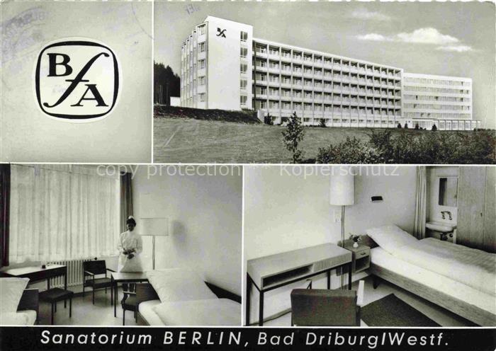 BAD DRIBURG Kurklinik der BfA fuer Angestellte Zimmer