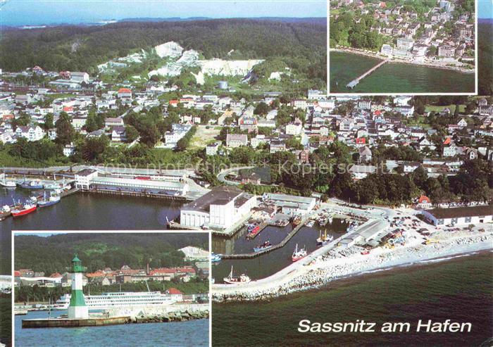 SAssNITZ Ostseebad Ruegen Fliegeraufnahmen Leuchtturm