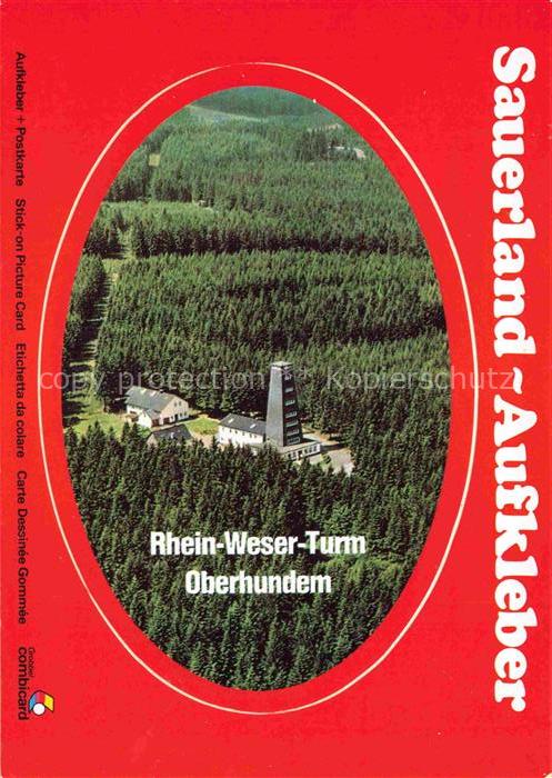 Oberhundem Rhein Weser Turm Fliegeraufnahme