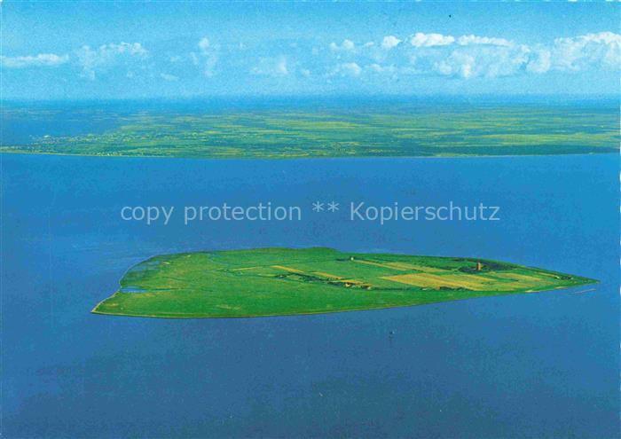 Insel Neuwerk Cuxhaven Nordseebad Fliegeraufnahme mit Festland und Cuxhaven