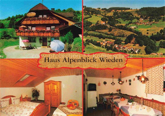 Wieden Schwarzwald BW Haus Alpenblick Zimmer Gaststube Panorama