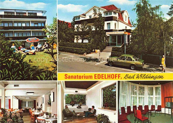 BAD WILDUNGEN Sanatorium Edelhoff Gast und Aufenthaltsraeume Park