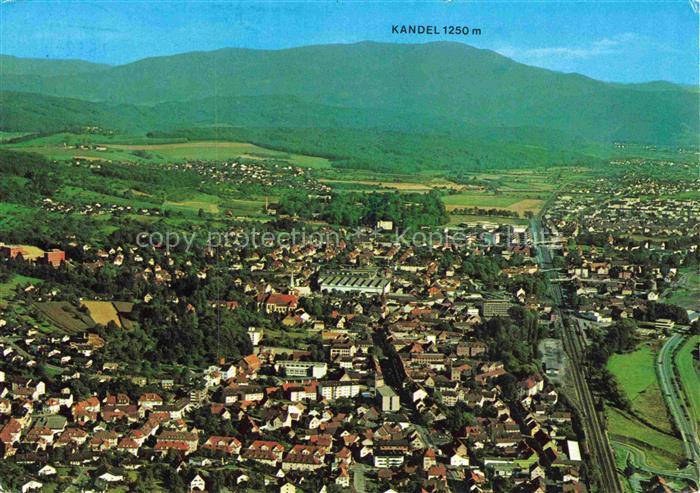 Emmendingen BW mit Windenreute Hochburg Buerkle Bleiche und Kandel Fliegeraufnah