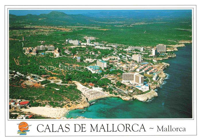 Calas de Mallorca ES Fliegeraufnahme