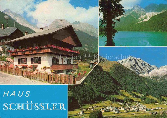 Antholz Anterselva Mittertal Bolzano IT Haus Schuessler Panorama Seepartie