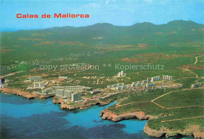 Calas de Mallorca ES Fliegeraufnahme