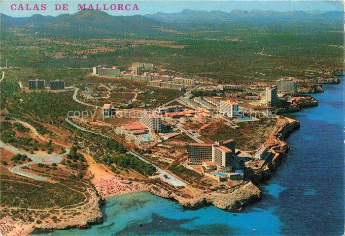 Calas de Mallorca ES Fliegeraufnahme