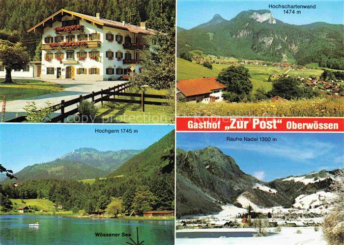 Oberwoessen Gasthof Pension Zur Post Hochgern Woessener See Hochschartenwand Rau