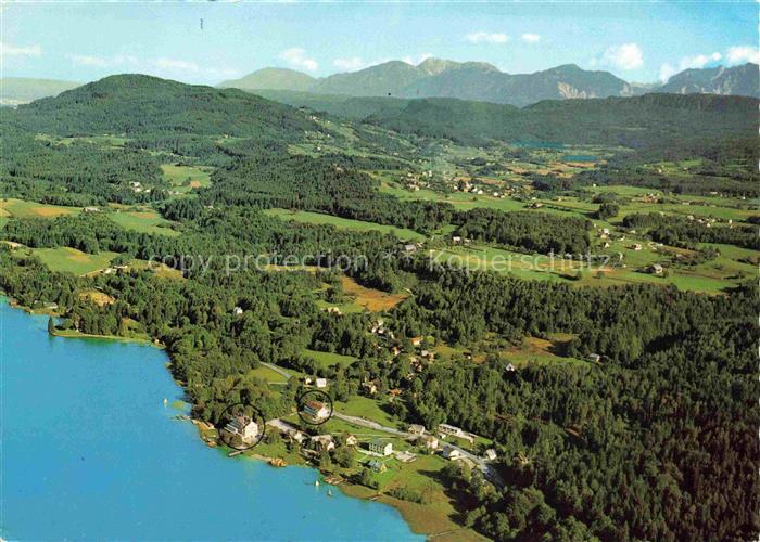 Velden Woerthersee AT Hotel Auensee Fliegeraufnahme