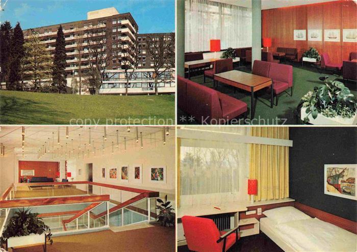 BAD WILDUNGEN Kurbad Sanatorium Wassertreten Aufenthaltsraum Zimmer