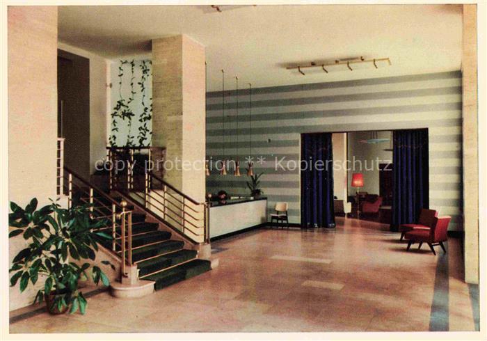 BAD WILDUNGEN Sanatorium Fuerstenhof Eingangshalle