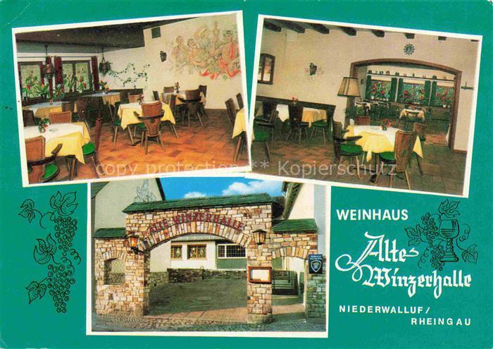Niederwalluf Weinhaus Alte Winzerhalle Gastraeume Eingang