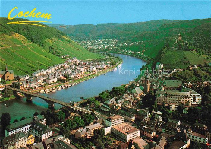 Cochem Kochem Mosel Blick vom Pinnerkreuz