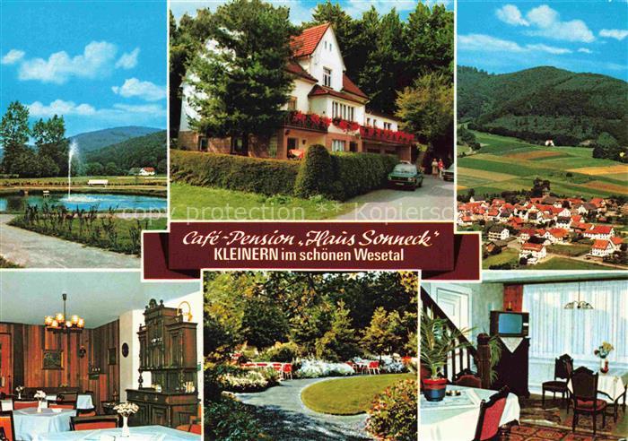 Kleinern Edertal Waldeck Hessen Brunnen Cafe Pension Haus Sonneck Panorama Gastr