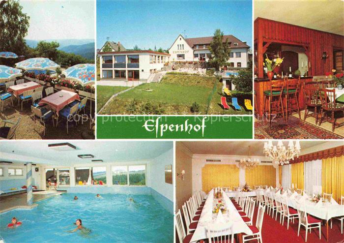 Espenschied Lorch Hotel Espenhof Terrasse Gastraeume Hallenbad