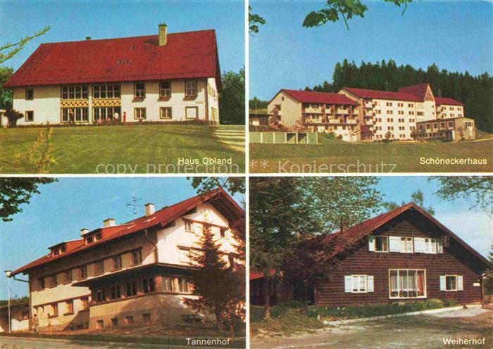Herzogsaegmuehle Peiting Bayern Haus Obland Schoeneckerhaus Tannenhof Weiherhof