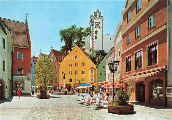 Fuessen am Lech Allgaeu Bayern Reichenstrasse Hohes Schloss