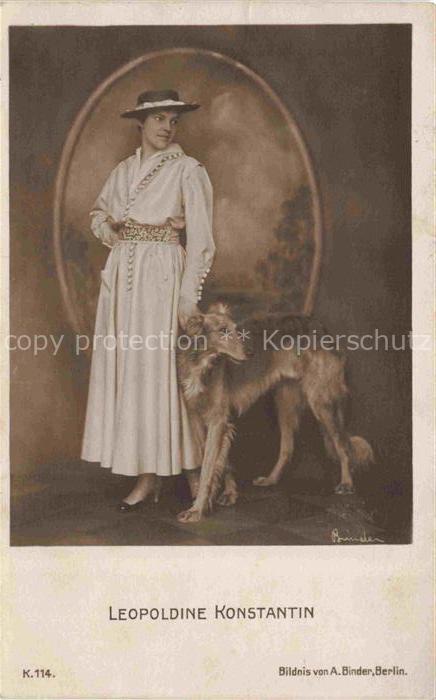 Hunde dogs chiens Leopoldine Konstantin A.Binder Nr. K.114