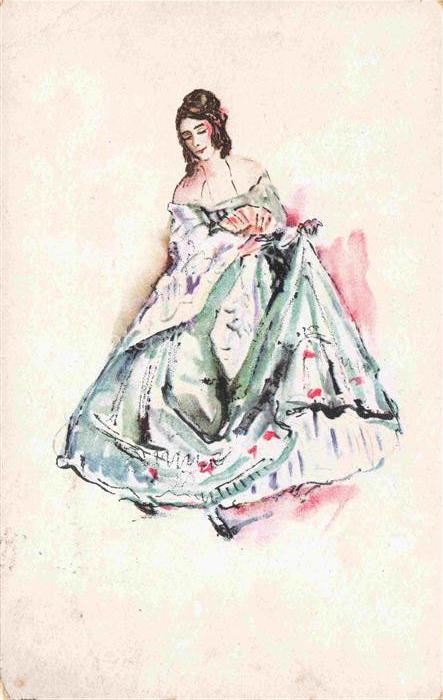 BACH Gavotte von Kuenstlerkarte Heinrich Heuser Zehn Taenze der Hannelore Ziegle