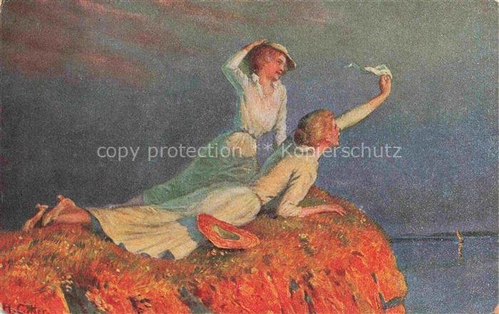 GITTER H. Kuenstlerkarte Letzte Abschiedsgruss