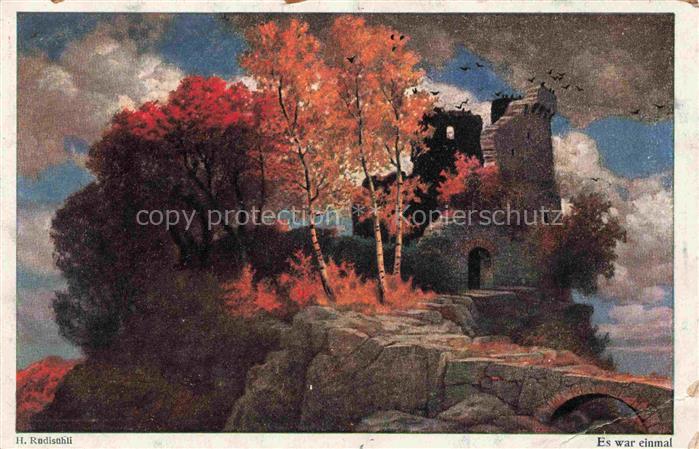 Ruedisuehli Hermann Kuenstlerkarte Nr. 567 Es war einmal