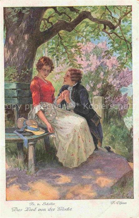 Elssner F. Kuenstlerkarte Das Lied von der Glocke