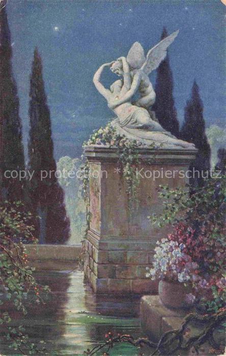 LIEBSCHER Ad. Kuenstlerkarte Roemische Liebe