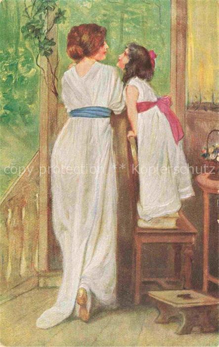 DIETZE B. Kuenstlerkarte Nr. 2612 Das Geheimnis