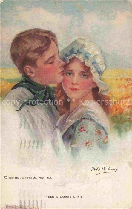 BOILEAU Philip Kuenstlerkarte Need a Lassie Cry Nr. 831 Liebe