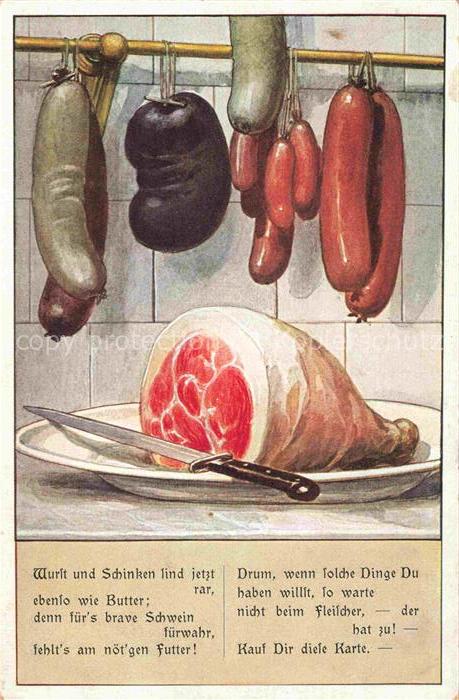 Fleisch Fleischerei Schlachterei Metzgerei Haxe Wurst