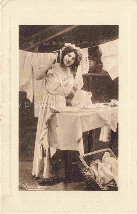 Foto Reutlinger Paris Nr. 6012 Frau Bügeln
