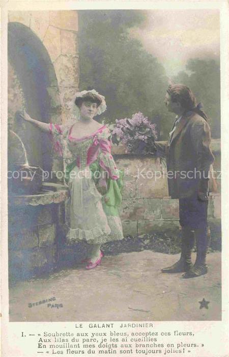 Foto Stebbing Paris Nr. 924 Galant Jardinier