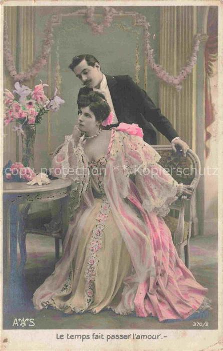 Foto AWS Nr. 370/2 temps fait passer amour Frau Mann