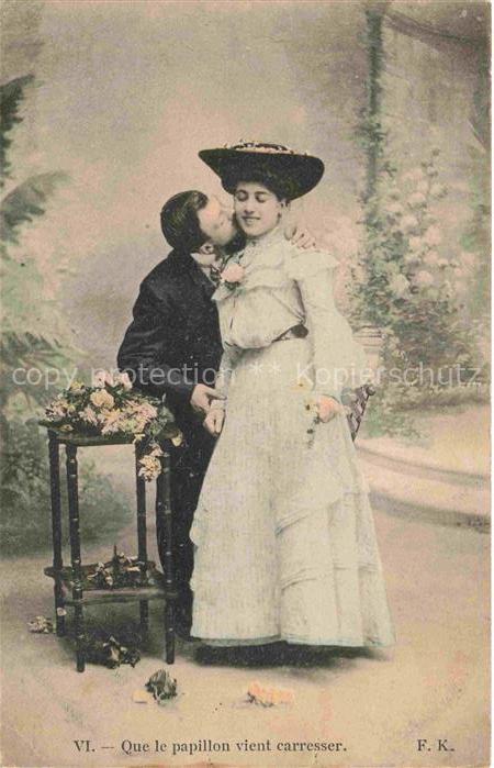 Foto FK Nr. Que le papillon vient carresser Kuss Hu