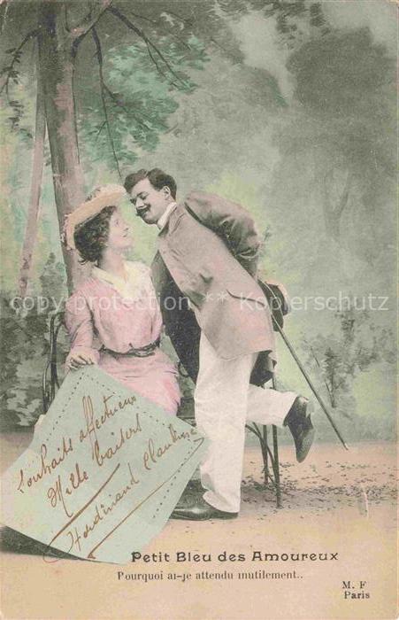 Foto MF Paris Nr. Petit Bleu des Amoureux Liebespaar