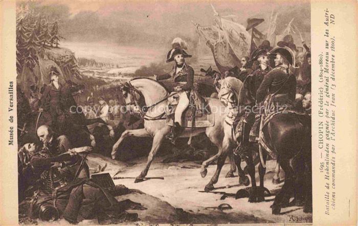 Chopin Frederic (1804-1880) Kuenstlerkarte Bataille de Hohenlinden Marcou