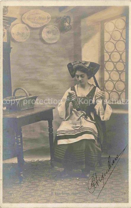 Tauben Pigeons Palomas-- Frau Brief