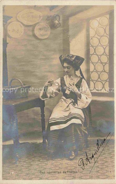 Tauben Pigeons Palomas-- Frau Brief