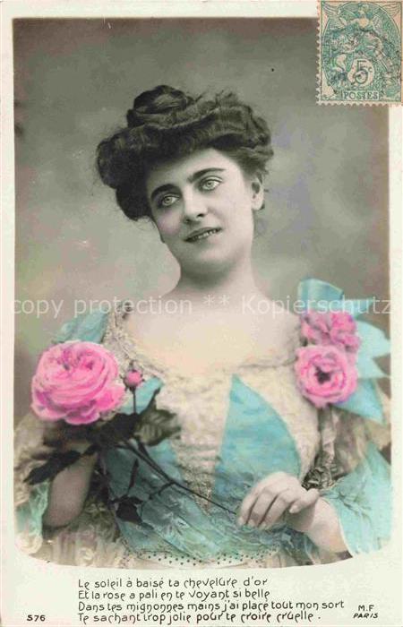 Foto MF Paris Nr. 576 Frau Blumr Rose